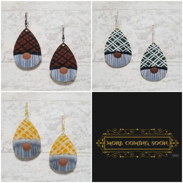 Gnome Earrings [Plaids Series]